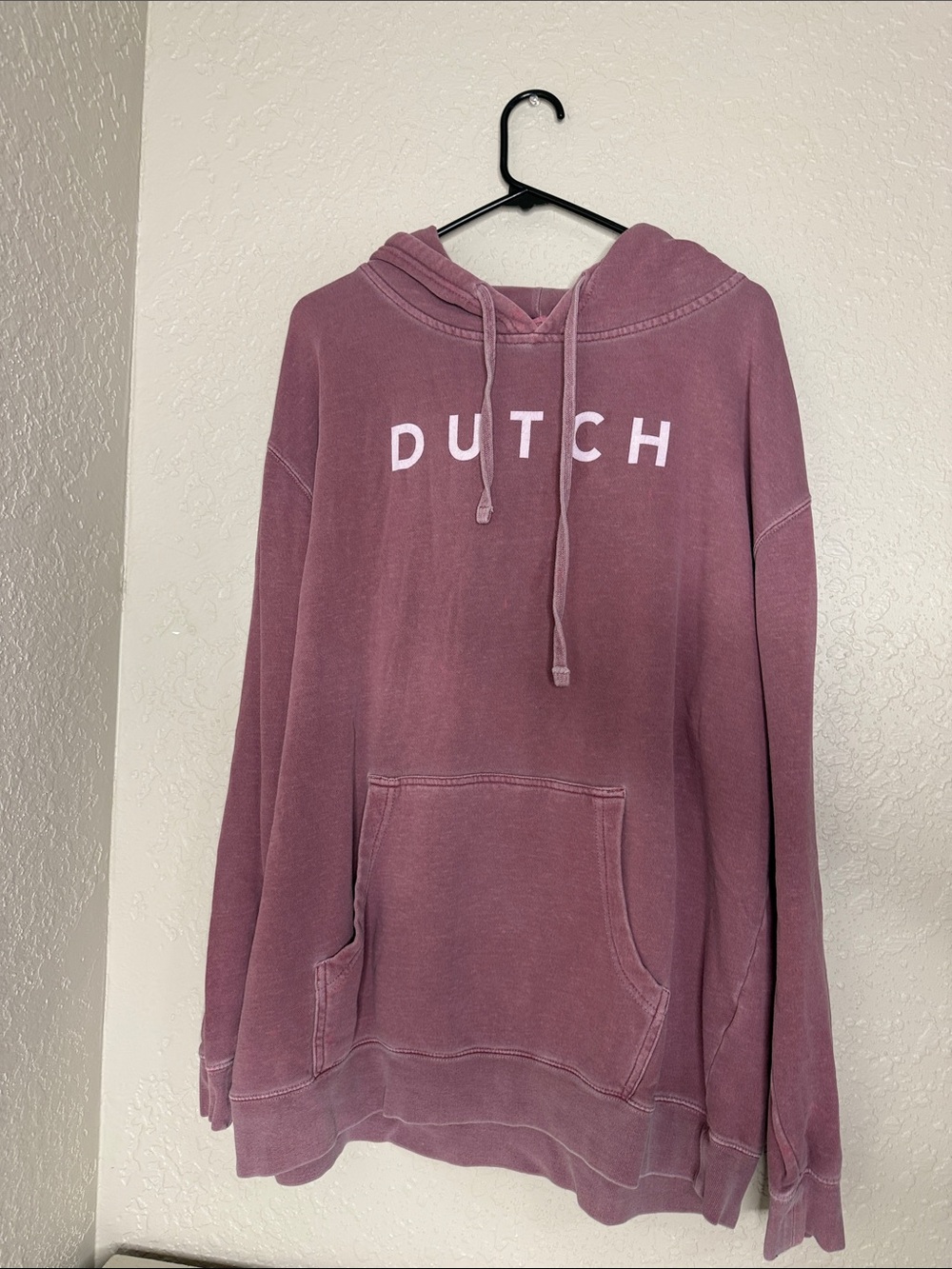 Dutch Bros Mauve Pullover Hoodie with White Logo